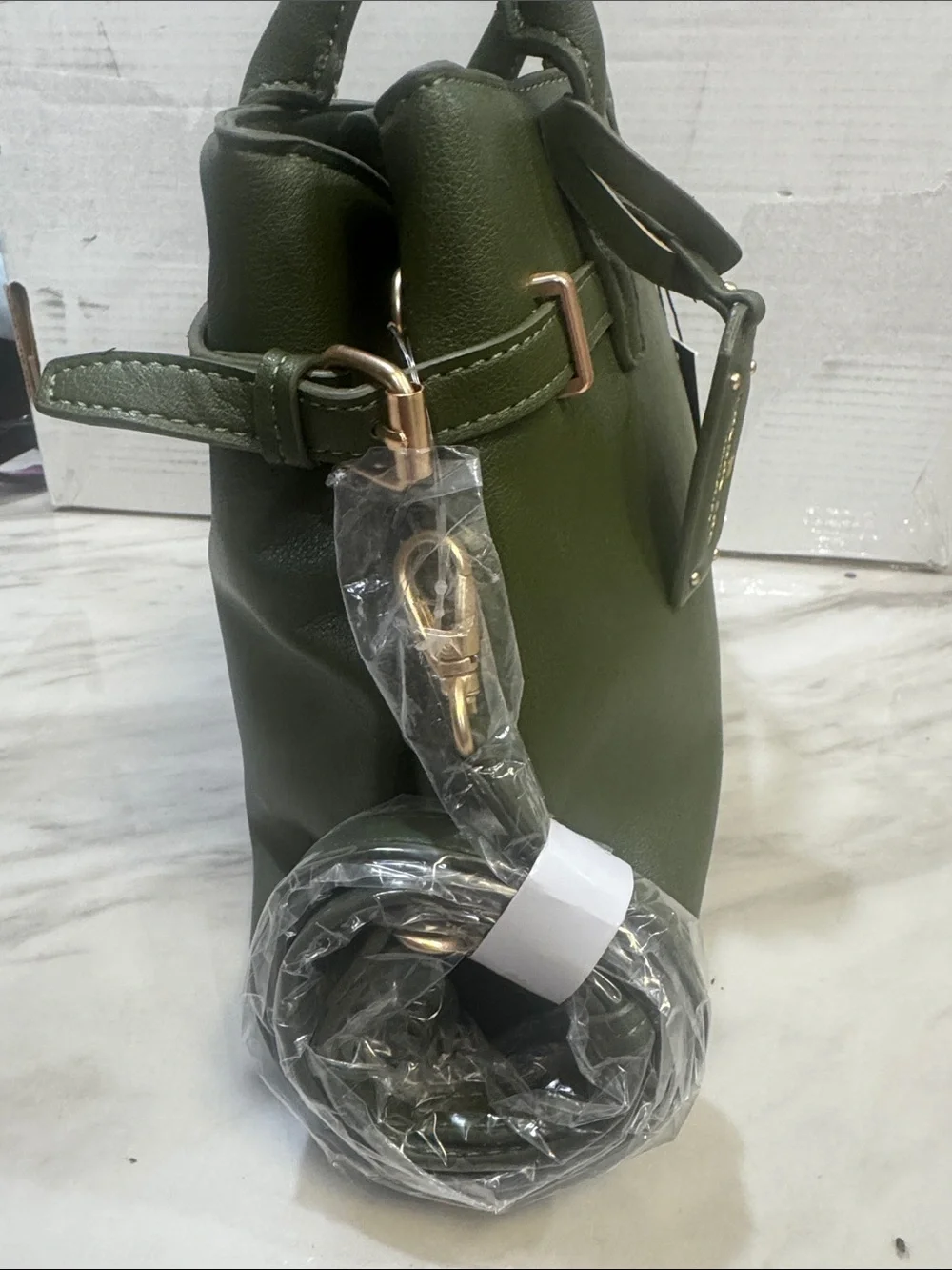 London Fog structured olive